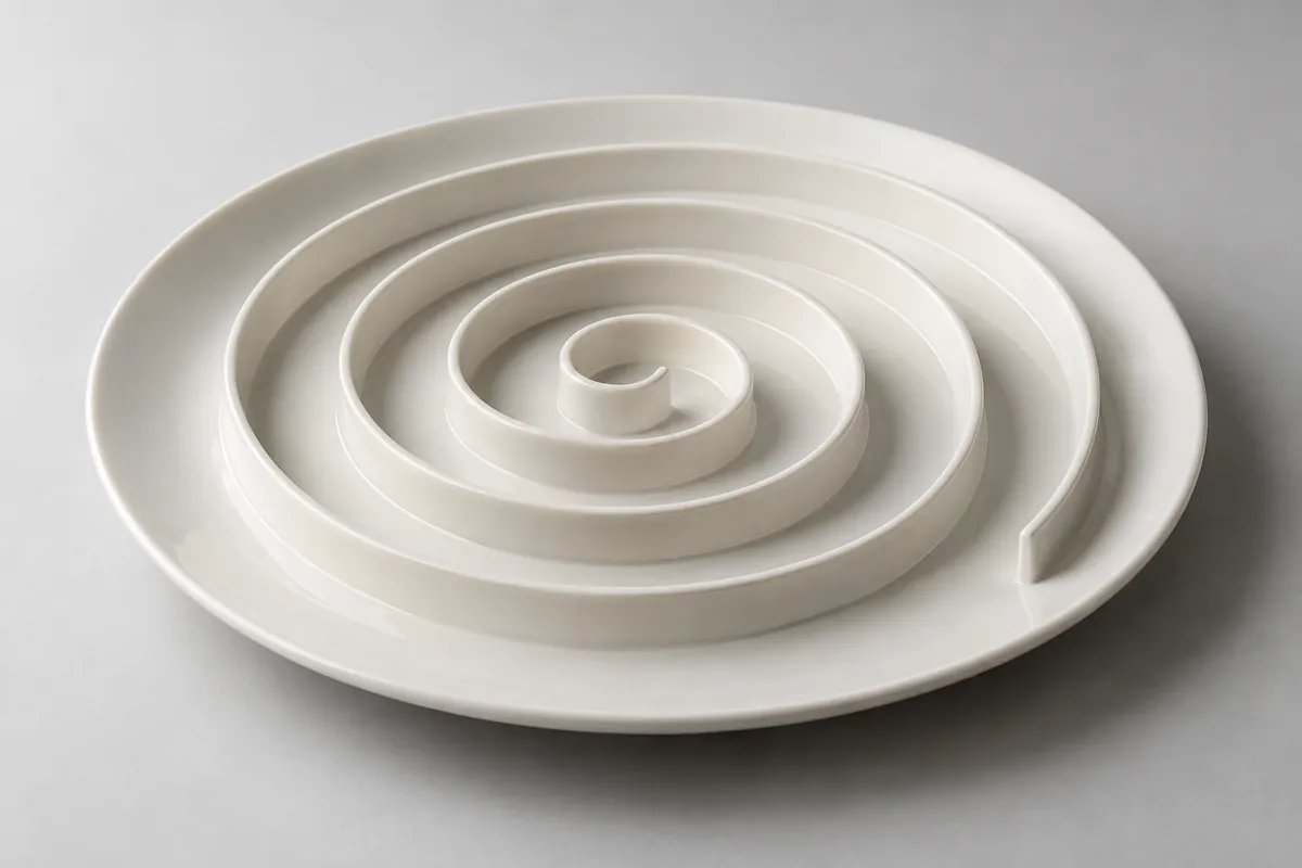 Spiral-Wall Dinner Plate