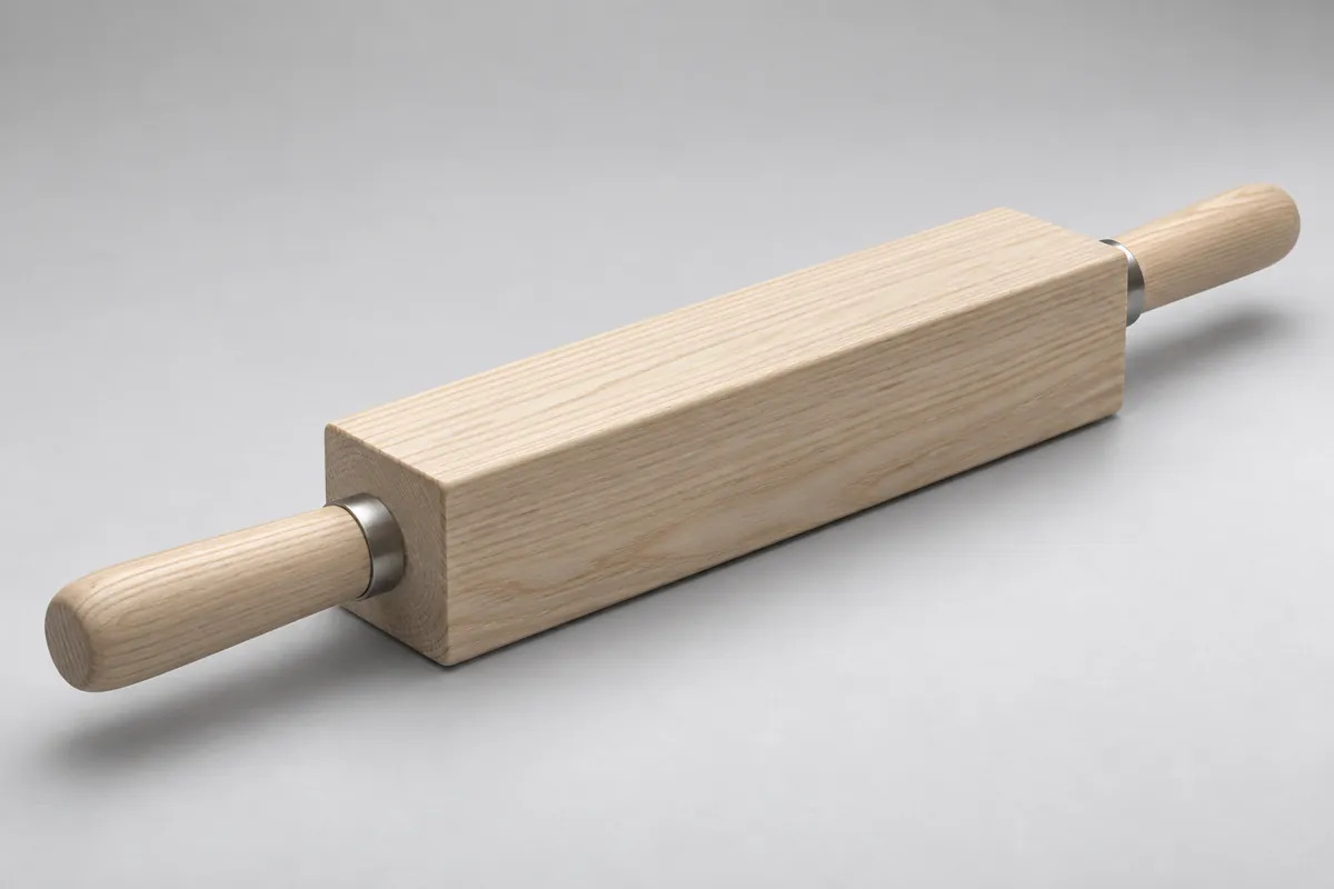 Square-Barrel Rolling Pin
